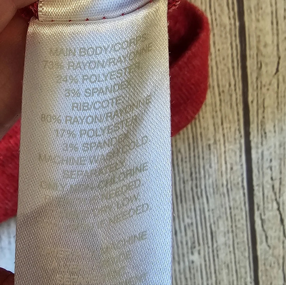 Z by Zella Women's •Size Large• Red Lounge Athleisure Drop Shoulder Space Dye - Picture 7 of 9